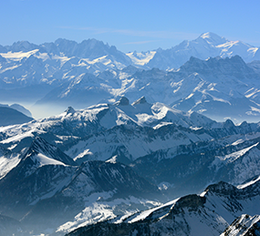 Mont Blanc und Franzosen Alpen